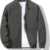 Men Bomber Jacket Fashion Stylish Lightweight Windbreaker Spring Fall Casual Jackets for Men