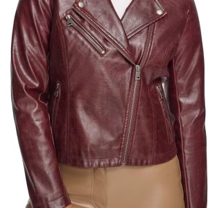 Women's The Classic Faux Leather Moto Jacket (Regular & Plus Size)