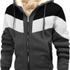 Thermal Jackets for Men Winter Warm Heavyweight Fce Jacket Wool Warm Thick Coats Outerwear